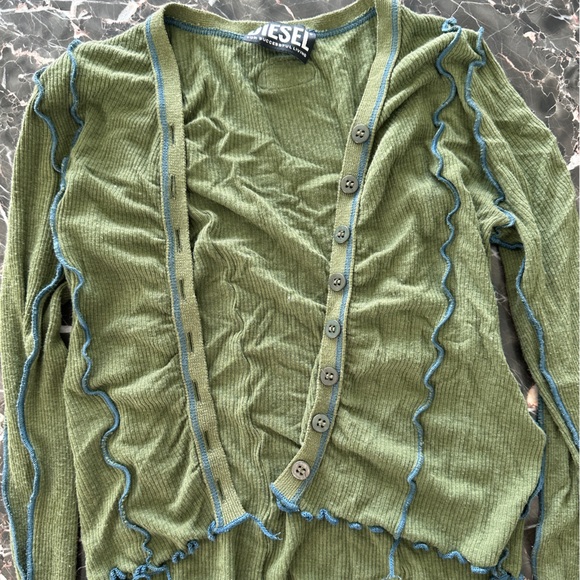 DIESEL CROPPED CARDIGAN - Picture 2 of 7